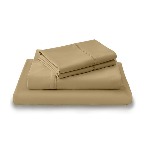 LuckShree King Size 4-PC Sheet Set - 800-TC Giza Cotton 10" Deep Pockets - Taupe Color