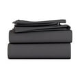 thumbnail image 1 of LuckShree Olympic Queen Size 4-PC Sheet Set - 1000-TC Giza Cotton 28" Extra Deep Pockets - Dark Grey Color, 1 of 7