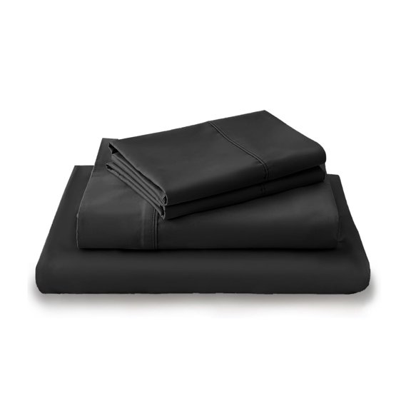 LuckShree Split Head King Size 4-PC Sheet Set 34" Split Top - 800-TC Giza Cotton 28" Extra Deep Pockets - Dark Grey Color