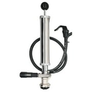 Luckeg Draft Beer Keg Party Pump with Picnic Tap D System 8 inch Keg Tap Pump Silver