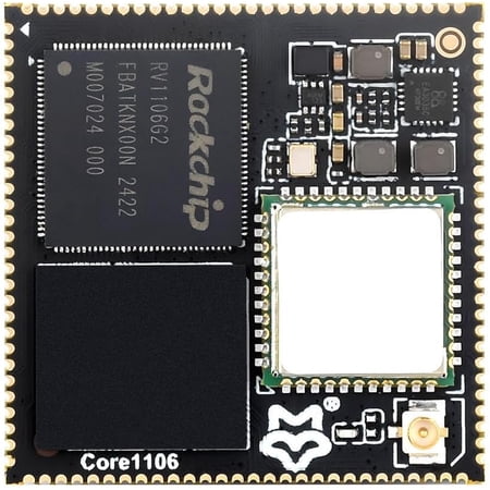 Luckfox Core1106 Core Board Based On Rockchip RV1106 Chip, 8GB eMMC, Integrates ARM Cortex-A7/RISC-V MCU/NPU/ISP Processors, 128MB Memory, with Wireless