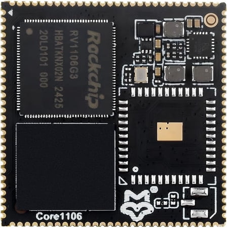 Luckfox Core1106 Core Board Based On Rockchip RV1106 Chip, 8GB eMMC, Integrates ARM Cortex-A7/RISC-V MCU/NPU/ISP Processors, 256MB Memory, Without Wireless