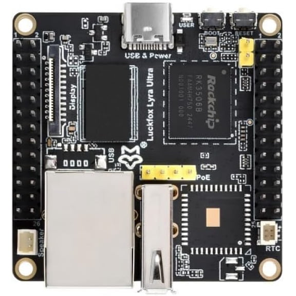 Luckfox Lyra Ultra RK3506B Linux Micro Development Board with 8GB eMMC, ARM Cortex-A7 & M0, Wi-Fi 6, Bluetooth 5.2 for IoT, DIY, and Open Source Projects SKU-30511