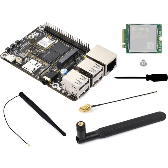 Luckfox Pico Pi Linux Micro Dev Board, Core1106, 8GB eMMC, Intelligent Encoding Support, Built-in ISP3.2, Up to 5MP Image Processing, with 4G Module and Wireless, RV1106G2