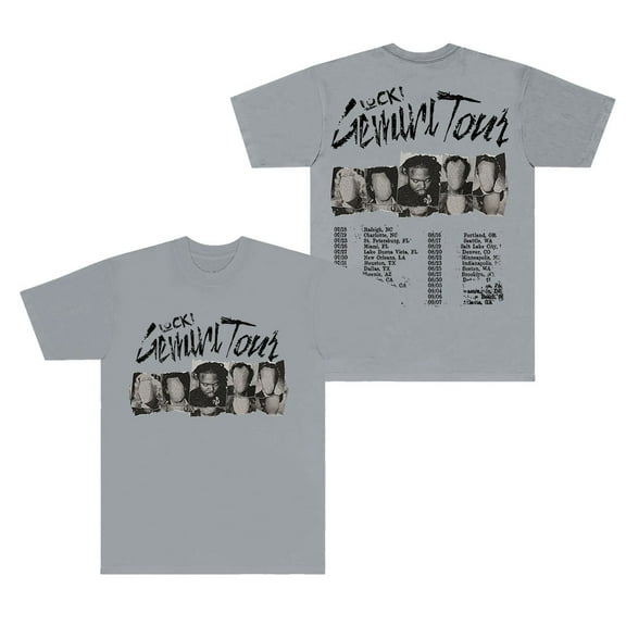 Lucki Gemini Tour 2024 T-shirt Merch Women Men Crewneck Short Sleeve Fashion Tee