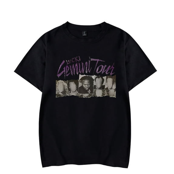 Lucki Gemini Tour T-Shirt Merch Women/Men Unisex Summer Hiphop O-neck Short Sleeve Tshirt Streetwear Top
