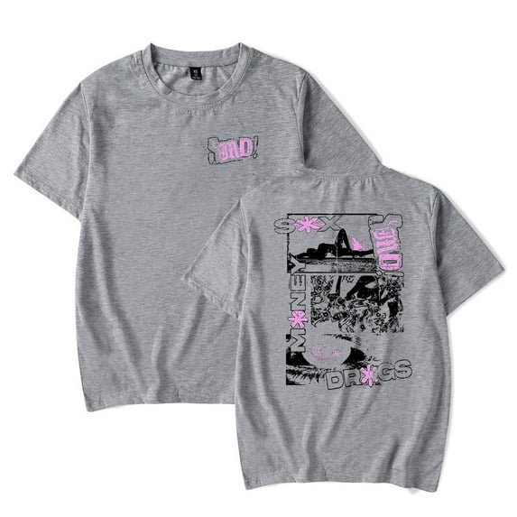 Lucki SMD Merch T-shirt Women Men Crewneck Short Sleeve Fashion Tee