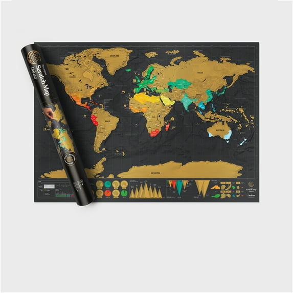 TRAVEL DELUXE SCRATCH MAP