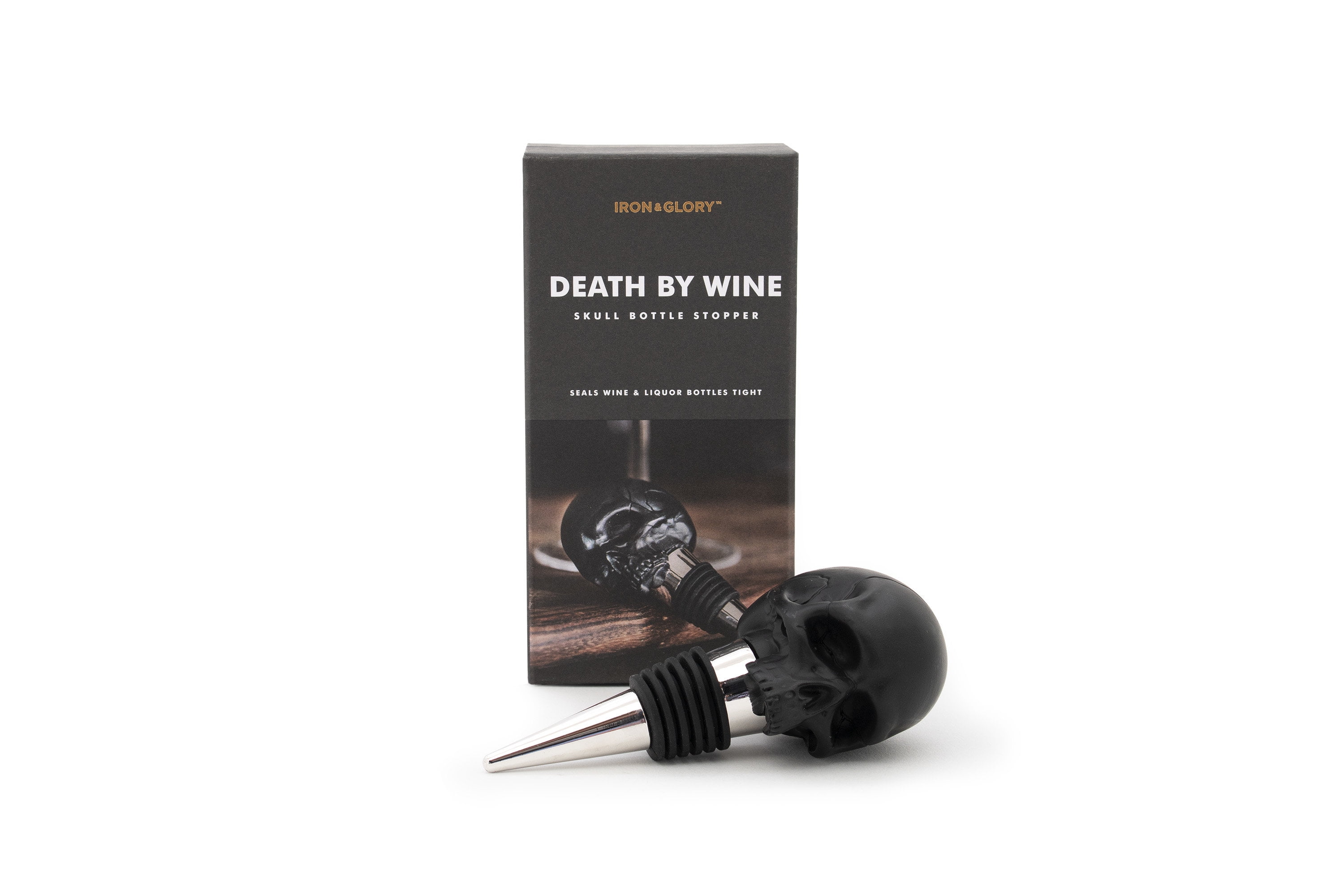 Luckies of London Skull Bottle Stopper