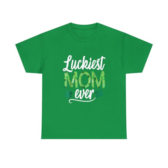 Luckiest Mom Ever Matching St Patricks Day T-Shirt