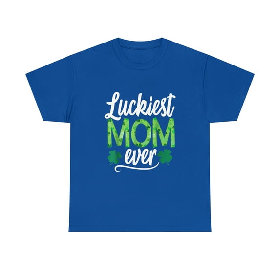 Luckiest Mom Ever Matching St Patricks Day T-Shirt
