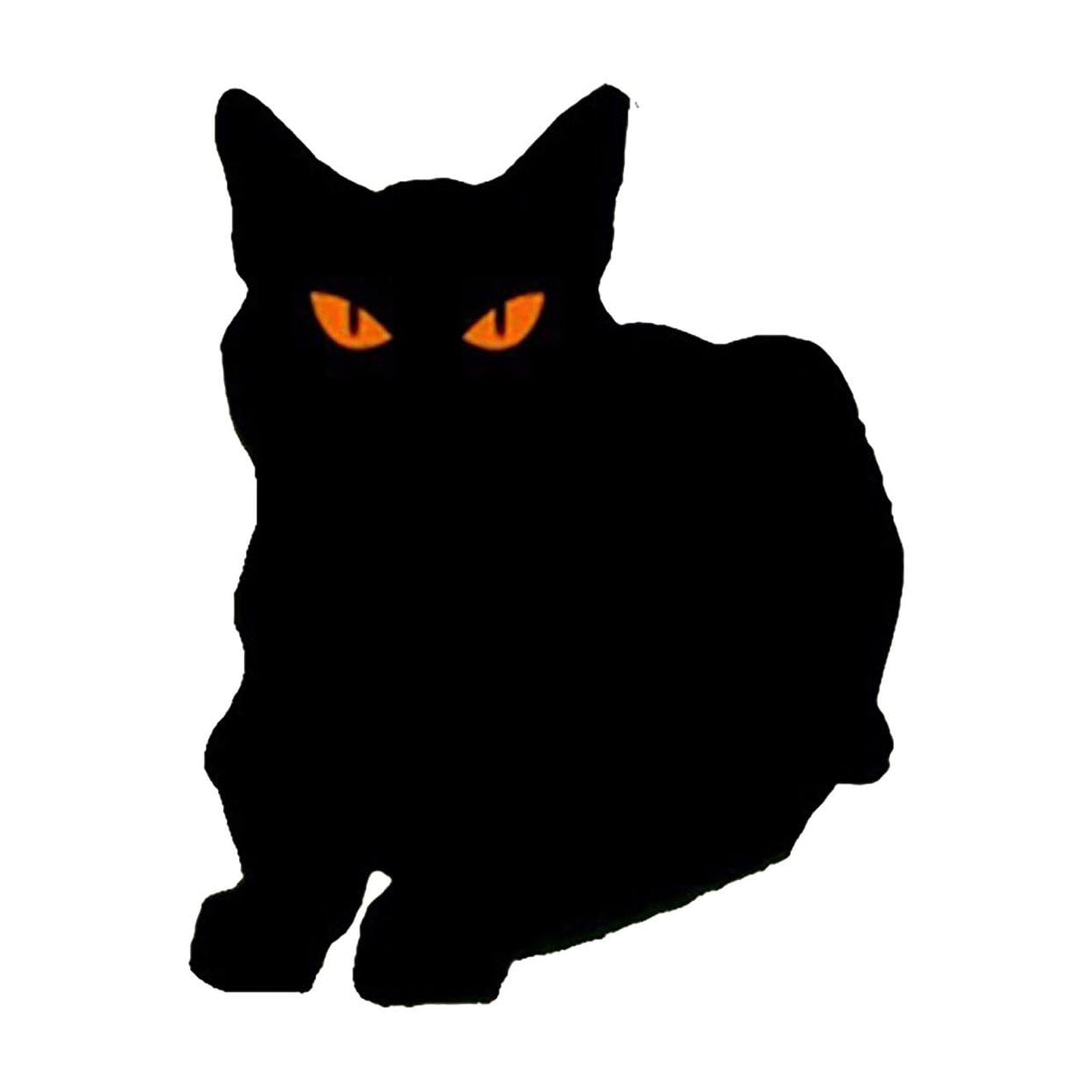 WILLBOND 3 Pack Halloween Metal Black Cats - Reflective Eye Garden Stakes, Scare Animals Or Outdoor Decor