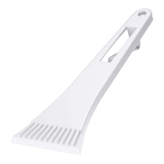 Luckky 1 Pack Ice Scraper for Car Windshield, 10 Inch Window Ice Scraper to Remove Snow, Frost, and Ice, Durable Ice Scraper for Cars Trucks SUV Window, 3.5×9 Inches (White)