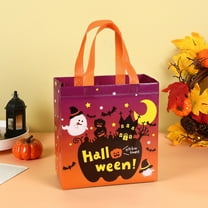 Luckky 1PCS Halloween Trick or Treat Bags, Halloween Tote Bags with Handles, Gift Bags, Multifunctional Non-Woven Halloween Bags for Gifts Wrapping, Trick or Treat, Halloween Party Supplies