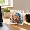 thumbnail image 1 of Luckky 2027 Cute Sleepy Cats Spiral Bound Desk Calendar,7.87 Inch Monthly Photo Wall Calendar,Adorable Kitten Pattern Schedule Planner,Decorative Monthly Organizer for Home Office Bedroom, 1 of 7
