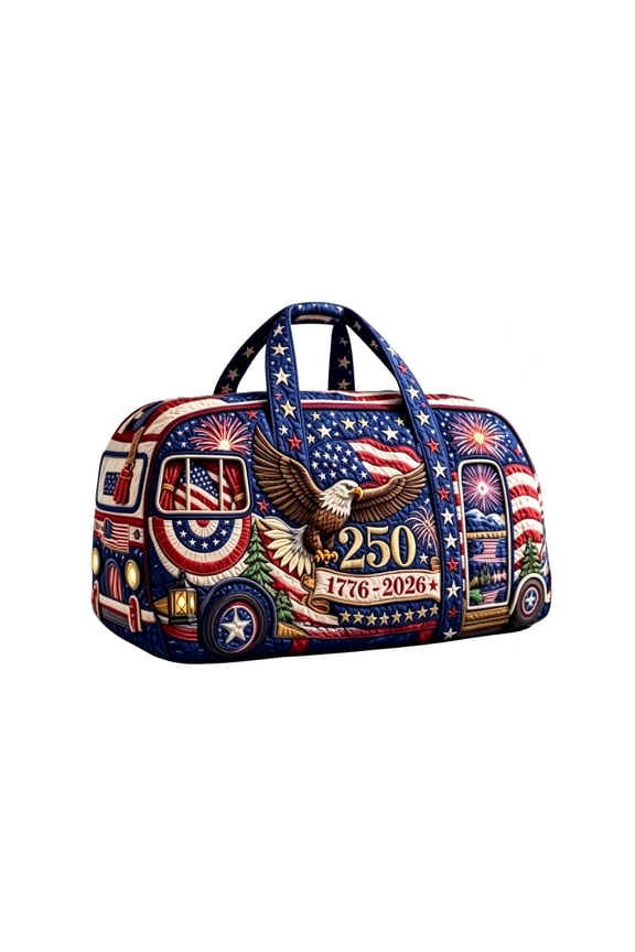 250th Anniversary Of The Founding Of The United States Leisure Quilted Travel Bag Travel Bag Suitable For Outdoor Trips Large Capacity Travel