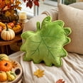 thumbnail image 1 of 3D Maple Leaf Plush Throw Pillow, Soft Fall Themed Artificial Leaf Decorative Cushion, Cozy Lumbar Support Pillow for Sofa, Bedroom, Car, Autumn, Thanksgiving & Halloween Indoor Home Decor, 1 of 7