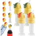 thumbnail image 1 of Luckky 4PC Reusable Beverage Water Bottle Straw Lid, 2 in 1 Design Straw Cap Portable, Water Bottle Spout Adapter,No Spill & BPA Free, Suitable for A Variety Of Bottle Mouths, 1 of 9