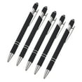 thumbnail image 1 of Luckky 5 Pieces Ballpoint Pen with Stylus Tip, 2 in 1 Stylus Stylish Pen, Premium Metal Stylus Pen for Touch Screens, Black Ink, 0.5 mm Medium Point(18 Color), 1 of 9