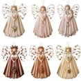 thumbnail image 1 of Luckky Angel Fabric Hanging DIY Kit,HandmadeAngel Ornament Craft Kit,Precut Fabrics & Buttons to Create Layered Wings,Christmas Tree Angel Doll for Rustic Farmhouse Christmas Home Decor, 1 of 8