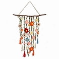 thumbnail image 1 of Luckky Bohemian Handmade Crochet Flower Wall Hanging Ornament,Knitted Floral Pendant Tapestry,Boho Aesthetic Decor for Bedroom,Living Room,Window,Doorway & Wedding Background, 1 of 5