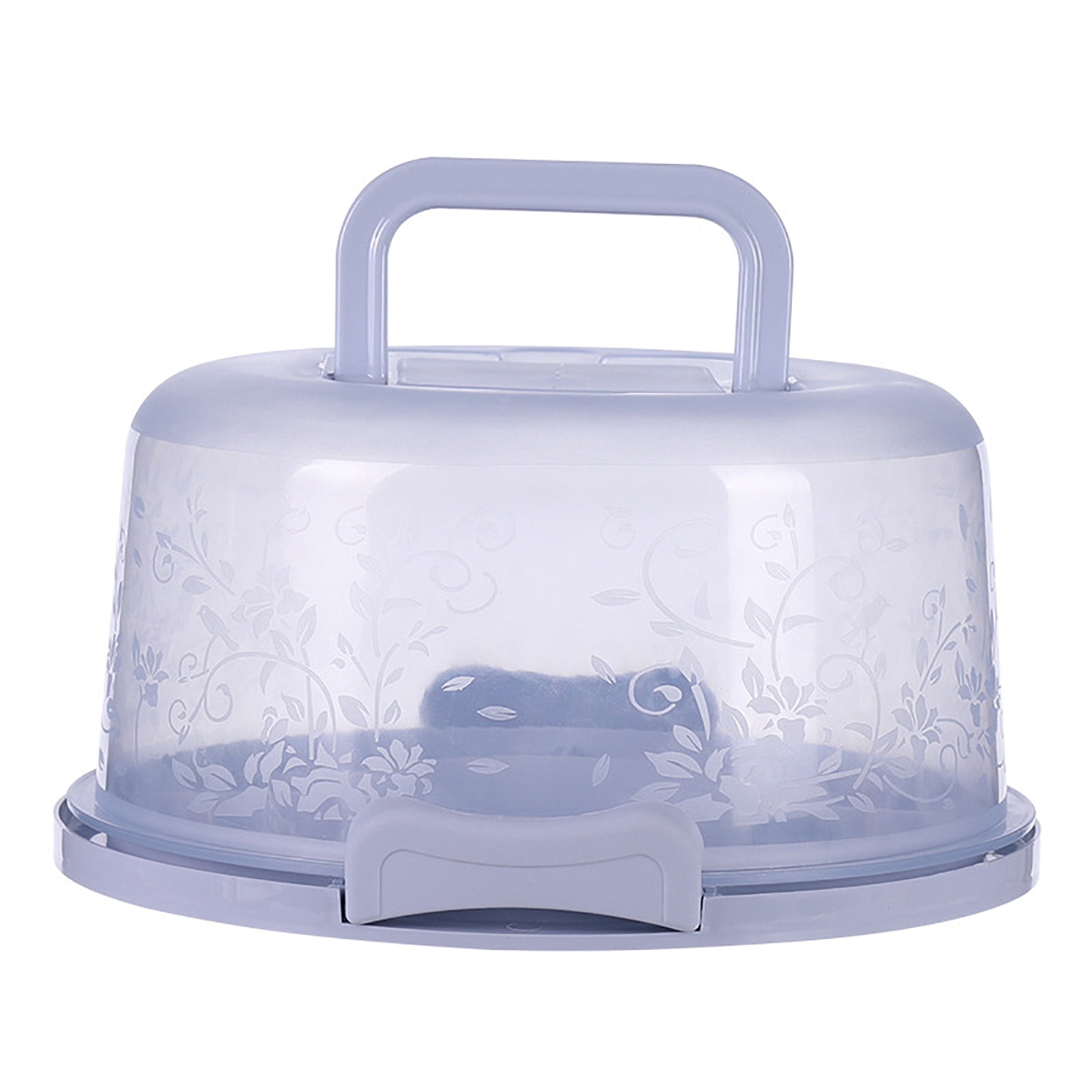 VGOODALL 2-in-1 Cupcake & Cake Carrier - 12 Cupcake Holder With Lid & Handle, Clear Plastic