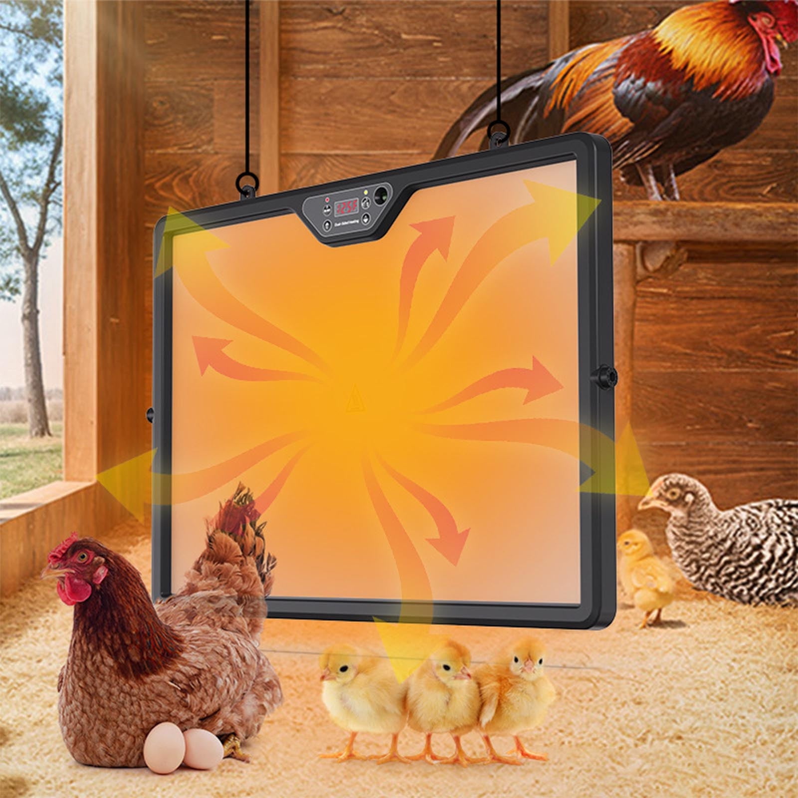 Luckky Chicken Coop Heater for Winter,Radiant Heat Panel with
