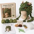 thumbnail image 1 of Luckky Fantasy Hood Hat DIY Crochet Kit,Complete Animal Earflap Knitting Set for Beginner,Includes Yarn,Hooks,Needles & Tutorial Patterns,Soft Warm Handcraft Supplies for Relaxing Creative Making, 1 of 7