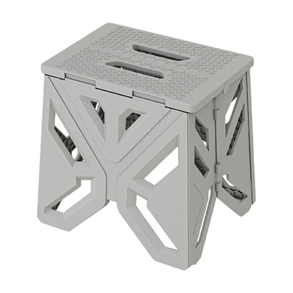 Luckky Foldable Step Stool,12 Inch Compact Portable Plastic Stool with Handle,Lightweight for Camping,Hiking,Fishing,Garden,BBQ,Indoor Outdoor Use