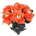 thumbnail image 1 of Luckky Halloween Eyeball Flowers, 1Pcs Devil Eye Black Rose Stem Decoration,Halloween Artificial Roses Flowers, Gothic Rose Bushes for Halloween Party Decor Centerpieces (Orange), 1 of 8