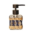 thumbnail image 1 of Luckky Handmade Woven Protective Sleeve with Clear Glass Dispenser Bottle,Reusable Liquid Storage Container for Bathroom Soap,Kitchen Lotion & Household Daily Use, 1 of 7