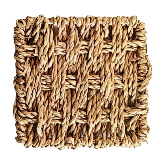 Luckky Handmade Woven Seagrass Coasters Bohemian Style Rustic Tabletop Protection Decor