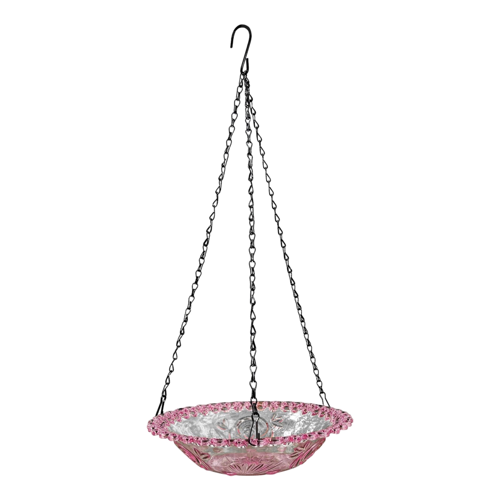 KCGYNP Hanging Solar Bird Bath-Outdoor Garden Bird Feeder Bowl With Solar Pump Clearance,Durable Plastic Bowl & Metal Chain,Easy To Install For Attracting Birds And Enhancing Garden Decor