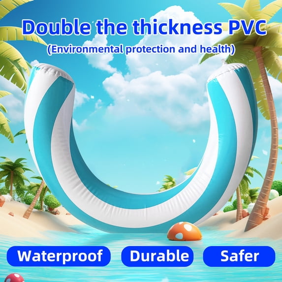 Luckky Inflatable Ring-shaped Swimming Ring,Portable Pool Floaters,Durable Inflatable Float for Pool,Beach,Summer Water Entertainment for Adults