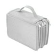 thumbnail image 1 of Luckky Large Capacity Pencil Case, 72 Slots Colored Pencil Pouch Bag Portable Pencil Holder Stationery Organizer with Compartments for Office and Travel, Gray, 1 of 9