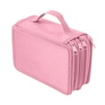 thumbnail image 1 of Luckky Large Capacity Pencil Case, 72 Slots Colored Pencil Pouch Bag Portable Pencil Holder Stationery Organizer with Compartments for Office and Travel, Pink, 1 of 9