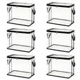 thumbnail image 1 of Luckky Large Heavy-Duty Thick Plastic Clear Storage Bag for Clothes,Moving & Storage,Thick Clear Storage Bags,With Handles & Zippers,College Dorm Packing Home Organization(Black,Large Size 6PC), 1 of 6