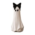 thumbnail image 1 of Luckky Large Resin Ghost Tabletop Decoration with Bow,Matte White Standing Ghost Tabletop Figurine,Gentle Whimsical Autumn Halloween Indoor Shelf,Mantel & Table Decor, 1 of 7