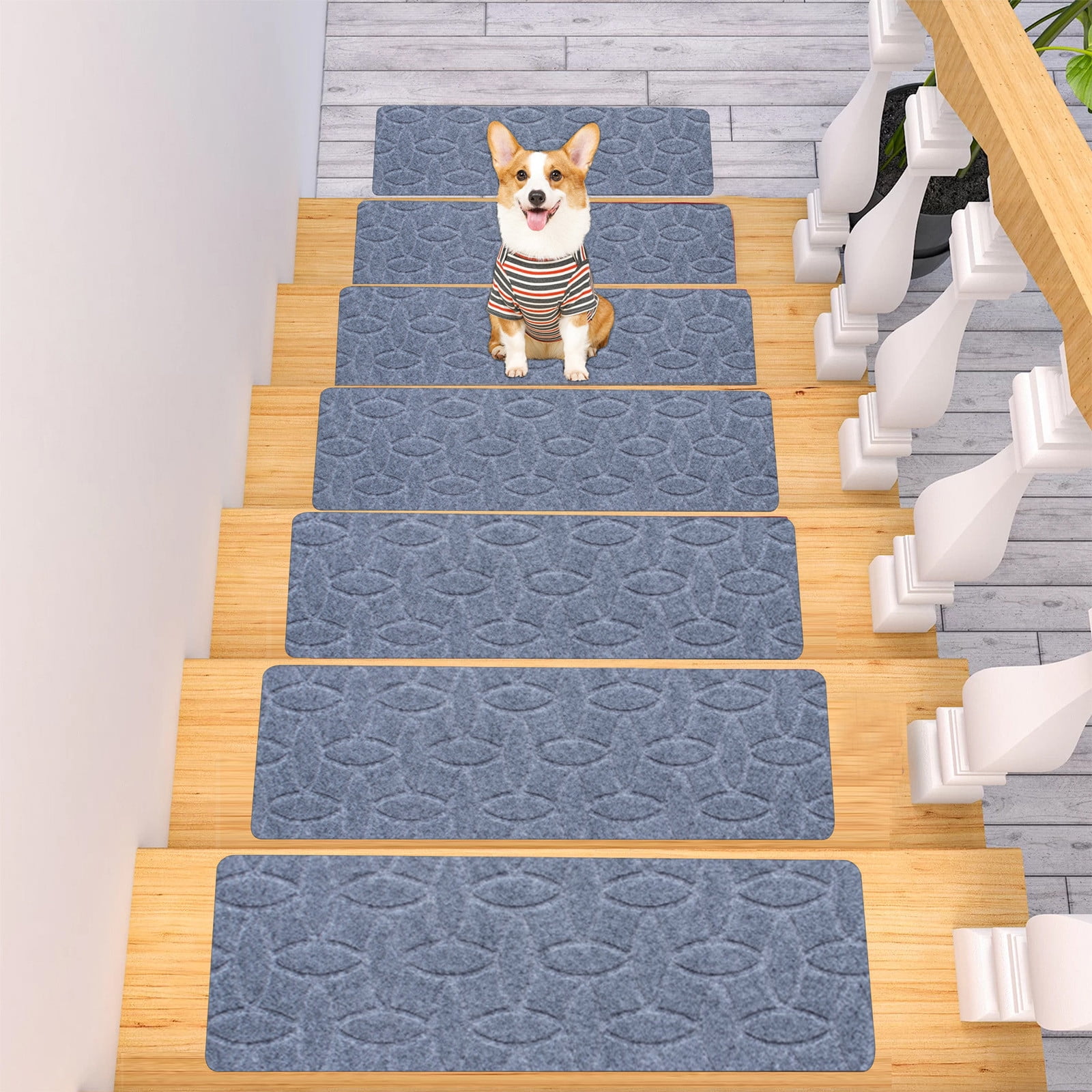 Step Rug Stairs Luckky Non Slip Stair Treads for Wooden Steps Indoor, Carpet Stairs ...