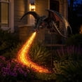 thumbnail image 1 of Solar Dragon Fire Garden Light,Gothic Solar‑Powered Dragon Figurine with Breathing Flame Fiber‑Optic Lights,Waterproof Outdoor Yard Decor for Lawn,Pathway,Flower Bed,Patio, 1 of 9