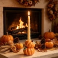 thumbnail image 1 of Luckky Thanksgiving Pumpkin Shaped Ceramic Candle Holder, Fall Harvest Candlestick for Tealight Votive & Pillar Candles, Autumn Table Centerpiece, Mantel Shelf Farmhouse Home Decor, 1 of 6