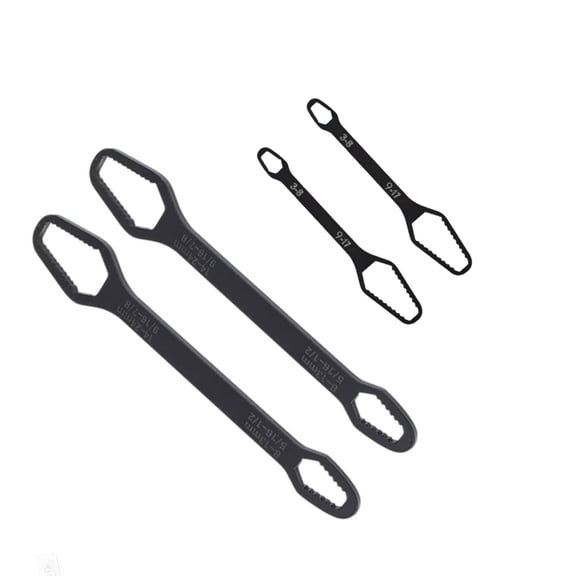 Luckky Universal Self Adjusting Wrench, Double Ended Multifunctional Self-Tightening Adjustable All in One Tool, DIY Machine Auto Maintenance, For 3mm-24mm Nuts, Chrome Vanadium Steel
