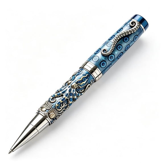 Luckky Vintage Marine Animal Rollerball Pen,Metal Elegant Collectible Gift Pen,Unique Ocean Themed Gift for Sea Lovers