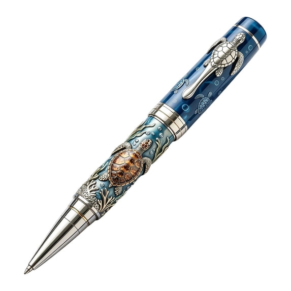 Luckky Vintage Marine Animal Rollerball Pen,Metal Elegant Collectible Gift Pen,Unique Ocean Themed Gift for Sea Lovers