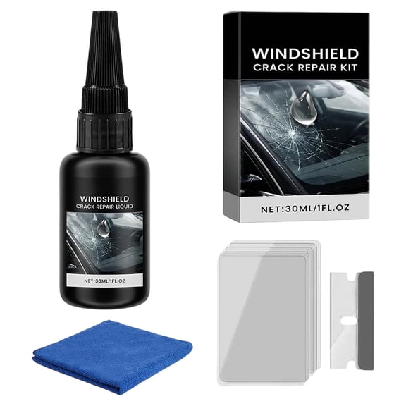 Luckky Windshield Crack Repair Kit,Windshield Repair Liquid for Cracks,Car Window Repair Kit for Glasses,Mirrors