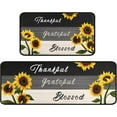 thumbnail image 1 of Lucksign Sunflower Decor Yellow Kitchen Mats, 17" x 30" & 17" x 47", 2 Count, 1 of 6