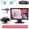 thumbnail image 1 of Luckview Car Back Seat Baby Camera Baby Car Camera Monitor HD Night Vision, Rear Facing Car Seat Camera 3X Zoom Safety Baby Car Monitor for Observing Baby Children While Driving, 1 of 8