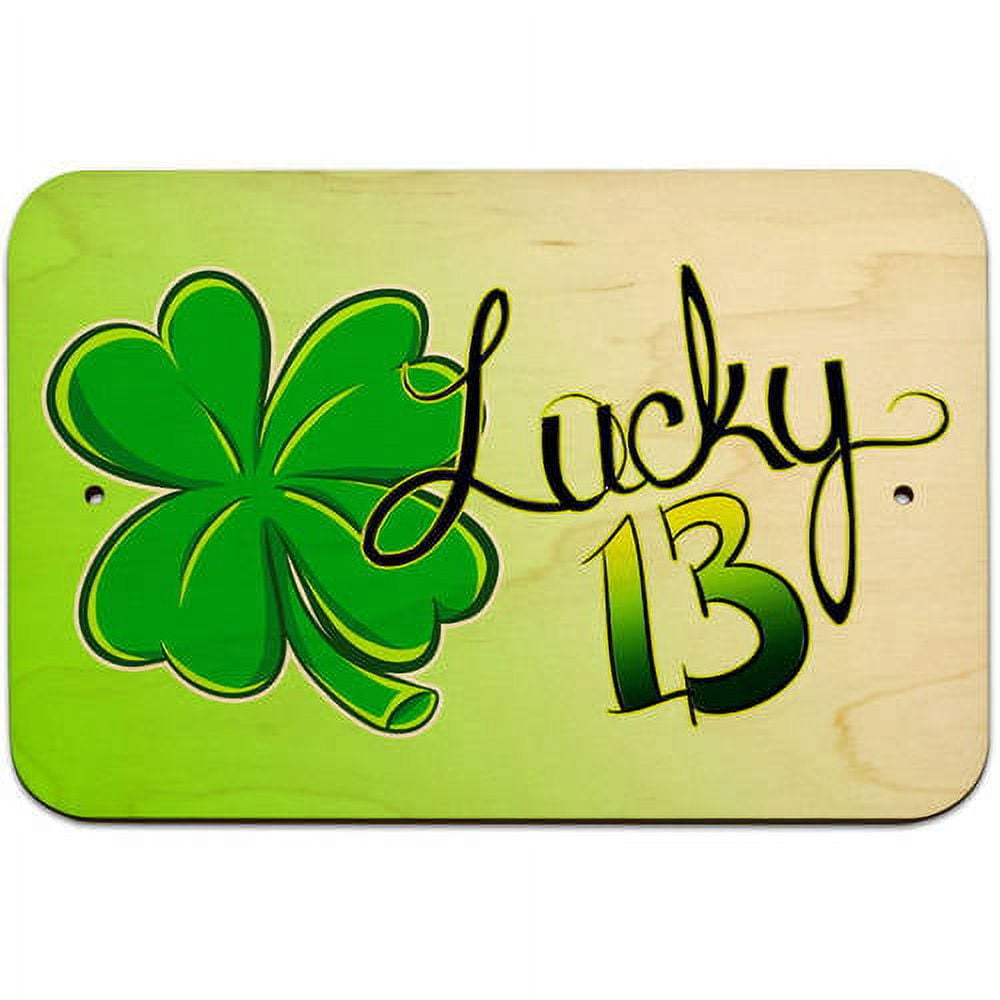 Lucky 13 Four Leaf Clover Sign - Walmart.com Lucky 13 Four Leaf Clover Sign - Walmart.com