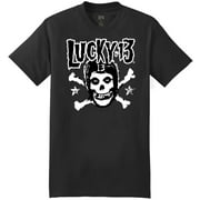 Lucky 13 Men's Crimson Stars T-Shirt Black 4XL