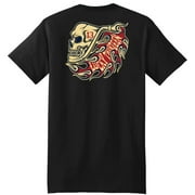 Lucky 13 Men's Pipe Skull T-Shirt Black 3XL